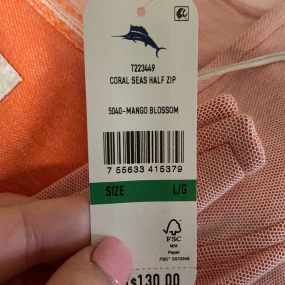 Tommy Bahama quarter zip - Picture 6 of 6